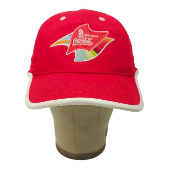 2008 Coca Cola Beijing Olympics Adjustable Embroidered Cap Trucker Baseball Hat - Picture 12 of 16
